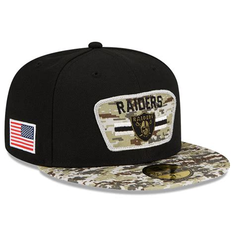 Men S Las Vegas Raiders New Era Black Camo Salute To Service