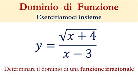 Dominio Di Funzioni Irrazionali YouTube