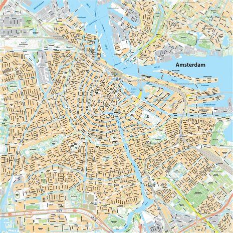 Digitale Plattegrond Amsterdam Kaart Plattegrond