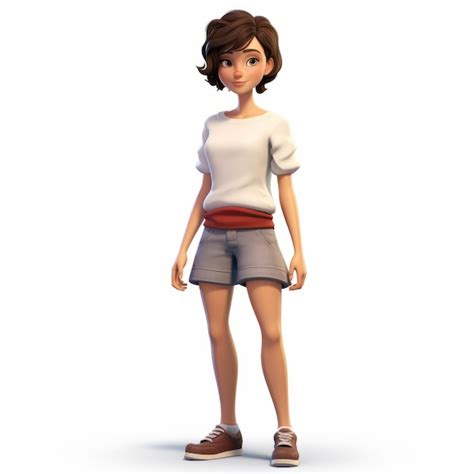 Premium Photo Photorealistic 3d Render Of Jennifer Cartoon Character