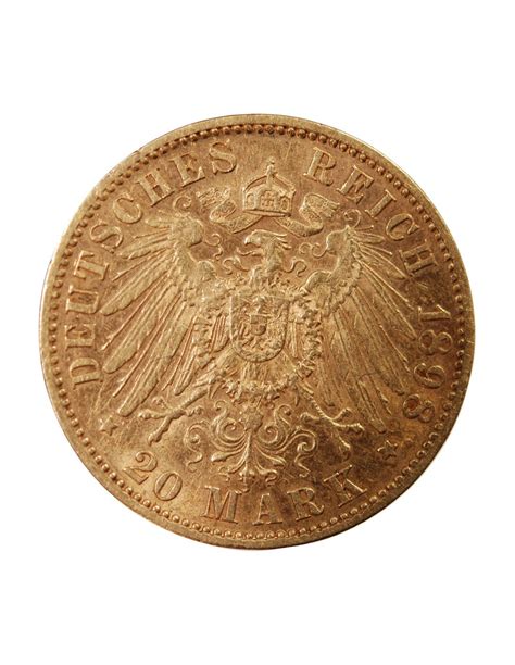 Allemagne Prusse Wilhelm Ii Mark A Or Suffren Numismatique