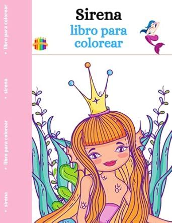 Libro para colorear de sirenas Para niños de 4 a 12 años Spanish