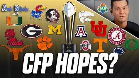 Which Teams Should Dream Of A Cfp Berth Excitement With New Team