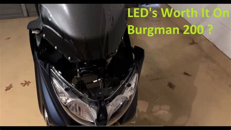 Suzuki Burgman 200 Headlight Bulb Replacement LED The Easy And Hard