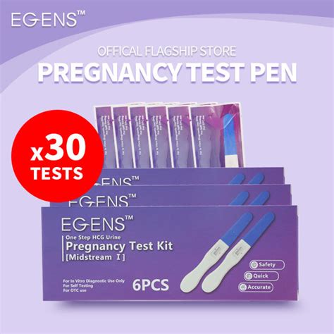 EGENS HCG 30PCS Early Pregnancy Test Kit Stick Pens Pregnant Rapid Test