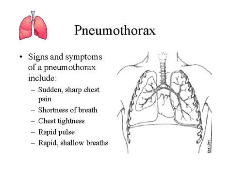 Penetrating Chest Wounds Pneumothorax Tension Pneumothorax And Hemothorax