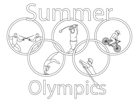 Summer Olympic Sports Coloring Pages - GetColoringPages.com