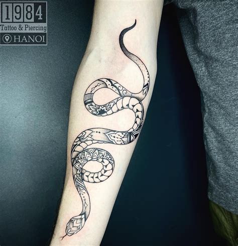 Forearm Tattoo Snake