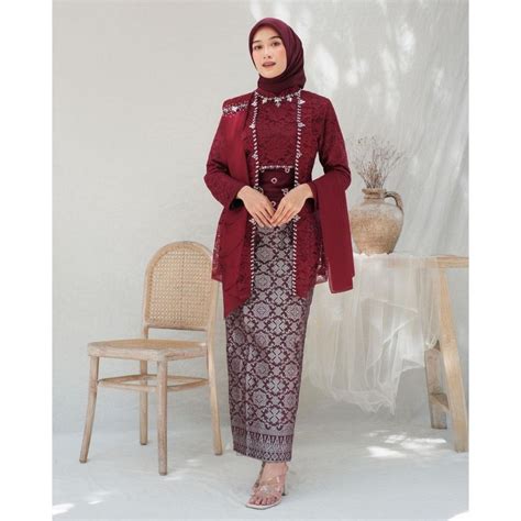 Jual LAKSMI Kebaya Kutubaru Free Selendang Obi Belt Kebaya Kondangan