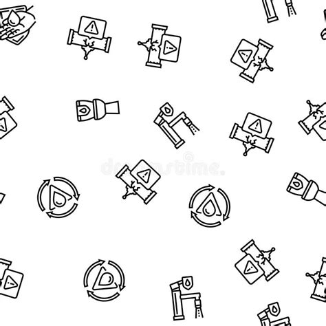 Water Saving World Drop Planet Seamless Pattern Vector Stock