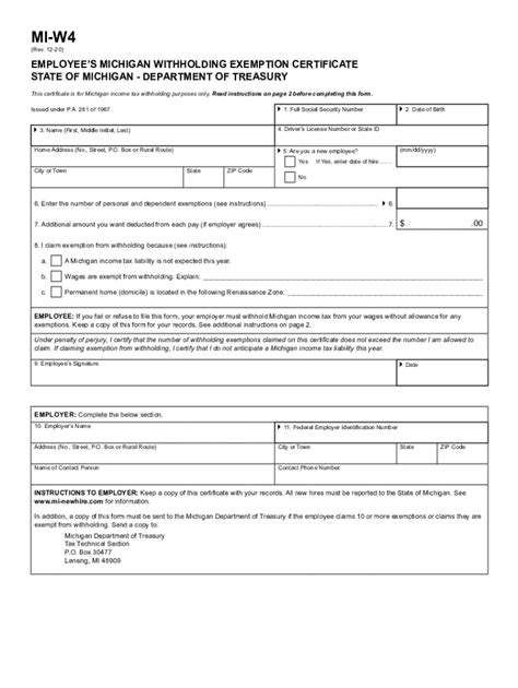 Mi W4 Fill Out Sign Online DocHub