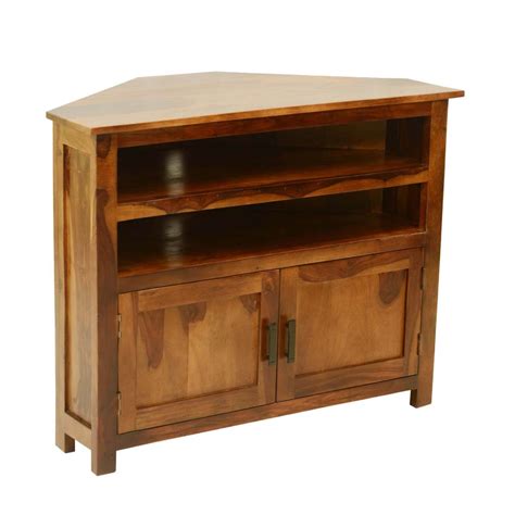 Solid Wood Corner Tv Stand Foter