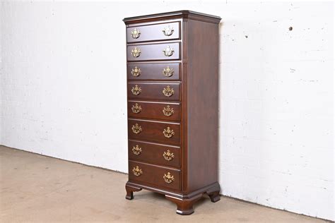 Drexel Heritage Georgian Solid Cherry Wood Lingerie Chest For Sale At