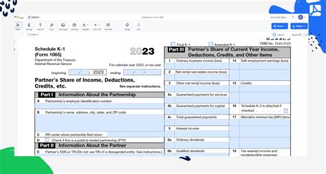 Schedule K 1 Form 1065 2023 2024 Pdfliner