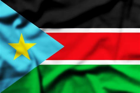 Premium Photo Waving Flag Of South Sudan