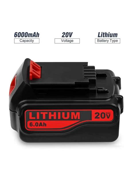 For Black Decker Ah V Lb Lbx Lbxr Lithium Ion Battery