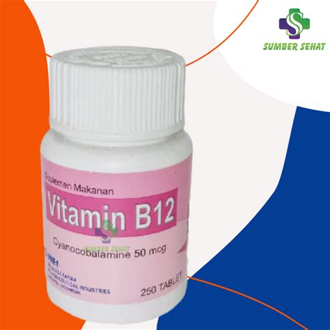 VITAMIN B12 50 MCG MEGA ESA FARMA BOTOL 250 TABLET Lazada Indonesia