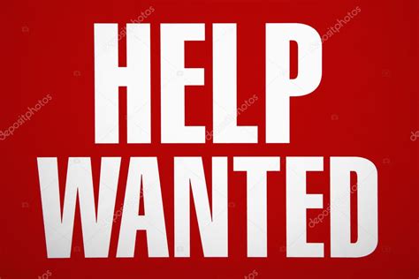 Help wanted sign. — Stock Photo © iofoto #9299962