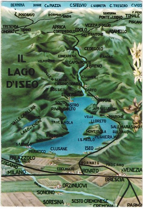 Italiana Lago Iseo Cartina Idee Cartina Geografica Mondo