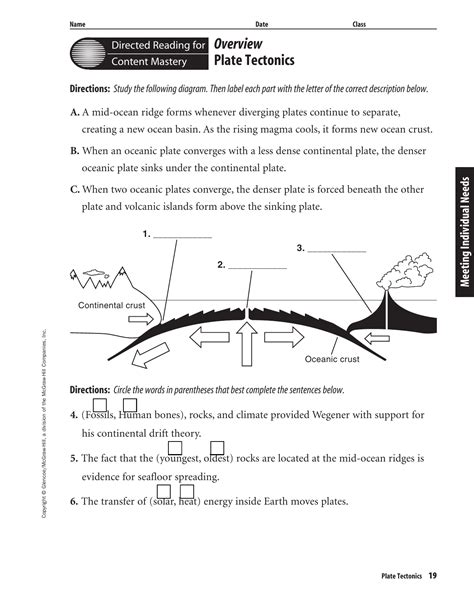 Plate Tectonics Gizmo Quiz Answer Plate Tectonics Vocabulary