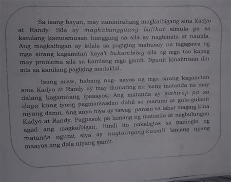 Basahin Ang Sipi Ng Alamat Sa Ibaba Ibigay Ang Kasingkahulugan At