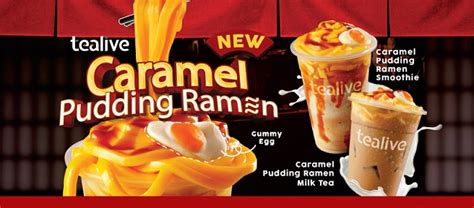 Tealive Latest Caramel Pudding Ramen Is An Eatable Drink Mini Me