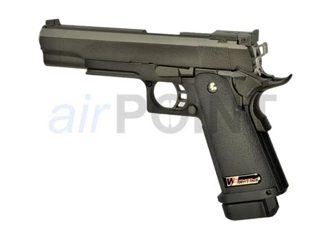 WE HI CAPA 5 1 Full Metall Pistole Black GBB AIRSOFT