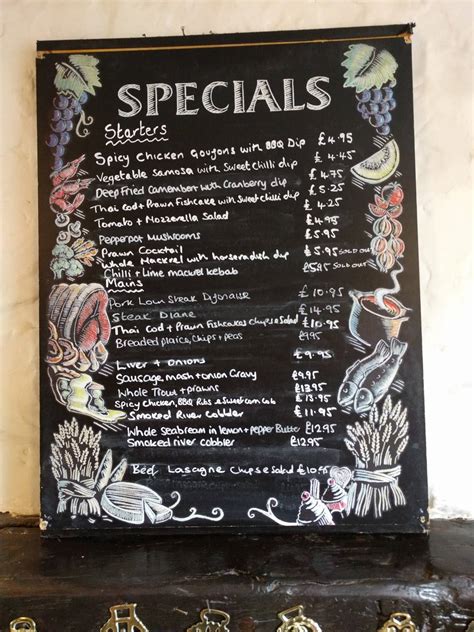 Menu At Peels Arms Hotel Pub And Bar Glossop