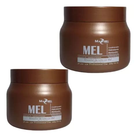 Kit 2 Hidratante Matizador Ativador Cor Mel 250g Mairibel MercadoLivre