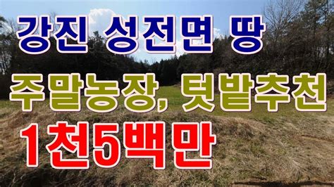 부동산 경매물건 전남 강진 성전면 금당리 땅 한적한 곳에서 힐링 Youtube