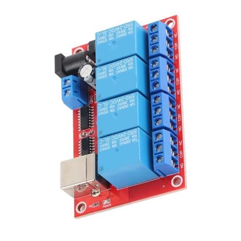 EJ life Module de relais 24v Module Relais USB Fonction Déportée