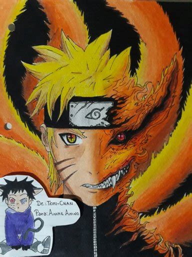 Dibujando A Naruto Y Kurama Anime Amino