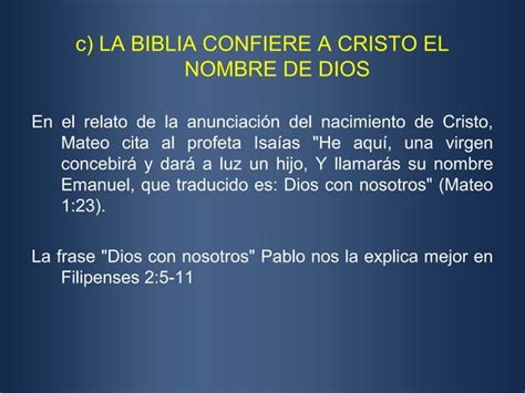 La Deidad De Cristo Ppt