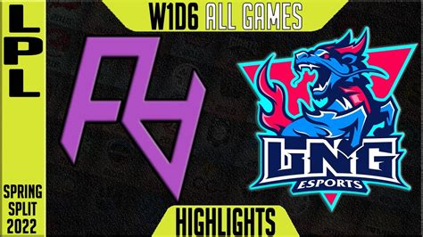 RA Vs LNG Highlights ALL GAMES LPL Spring 2022 W1D6 Rare Atom Vs