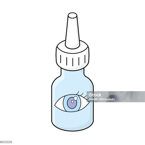 Eye Drops Bottle Stock Illustration Download Image Now Allergy