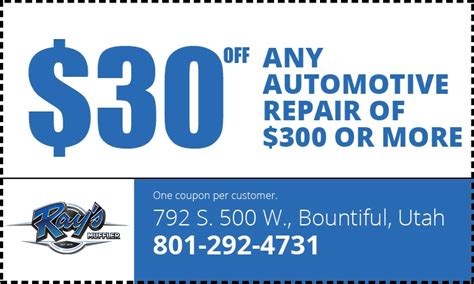 Specials & Coupons On Auto Services | Ray's Muffler Service 
