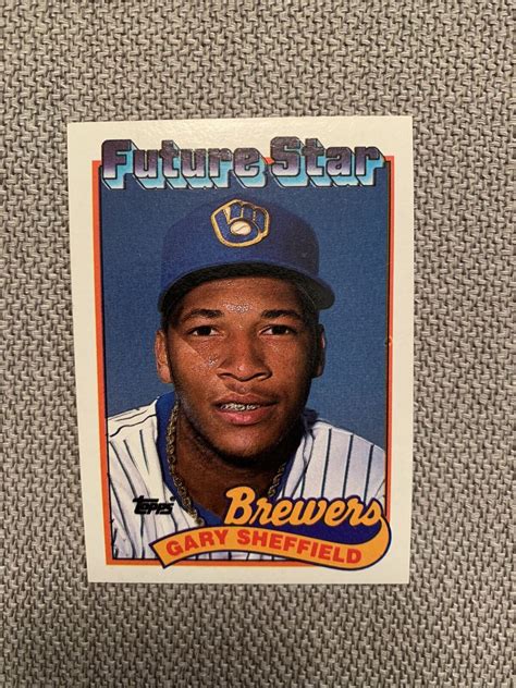 1989 Topps Future Star Small Gap Between Hat And Future Stars Header