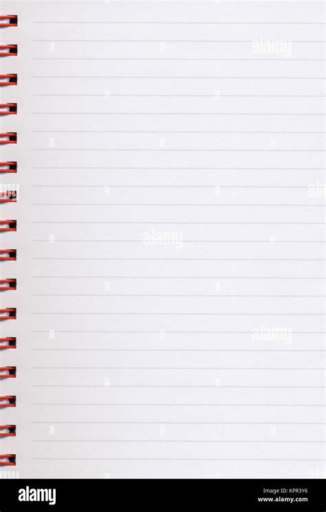 Blank notebook page Stock Photo - Alamy