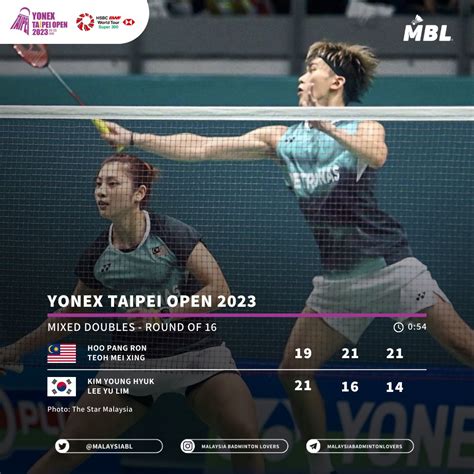 Malaysia Badminton Lovers On Twitter Results YonexTaipeiOpen2023 DAY