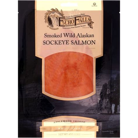 Echo Falls Traditional Applewood Smoked Wild Alaska Sockeye Salmon 4