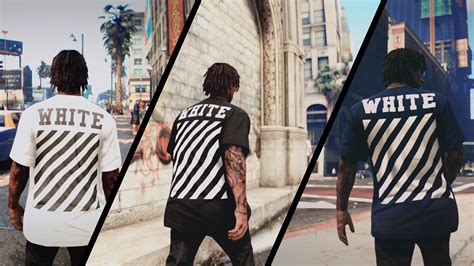 Off White Oversize T Shirts Mp Gta Mods