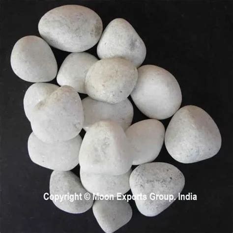 Pebble Stone Smooth Crystal White Quartz Tumbled Pebbles At Best Price