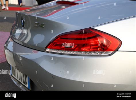 Rear Of A Silver Bmw Z4 Stock Photo Alamy