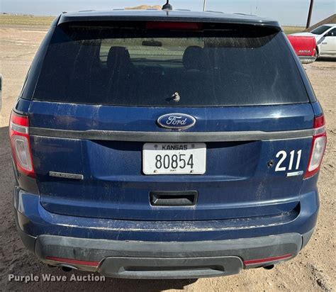 2015 Ford Explorer Police Interceptor Suv In Scott City Ks Item Lt9276 For Sale Purple Wave