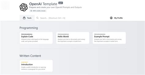 Openai Template Starter Kit For Chatgpt Gpt3