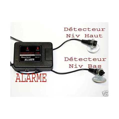 Détecteur de niveau d eau à alarme sonore et visuelle