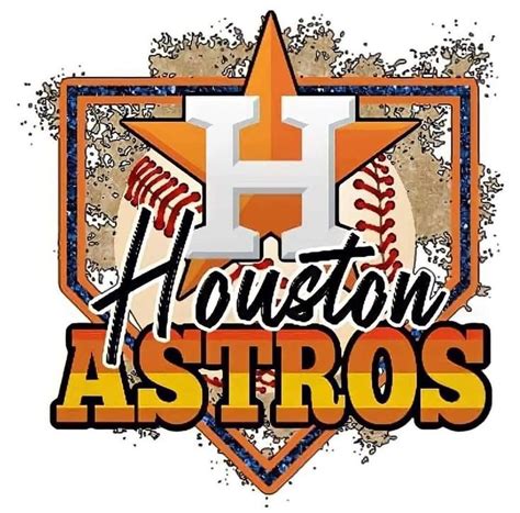 houston astros baseball logo with the word houston in orange, white and ...