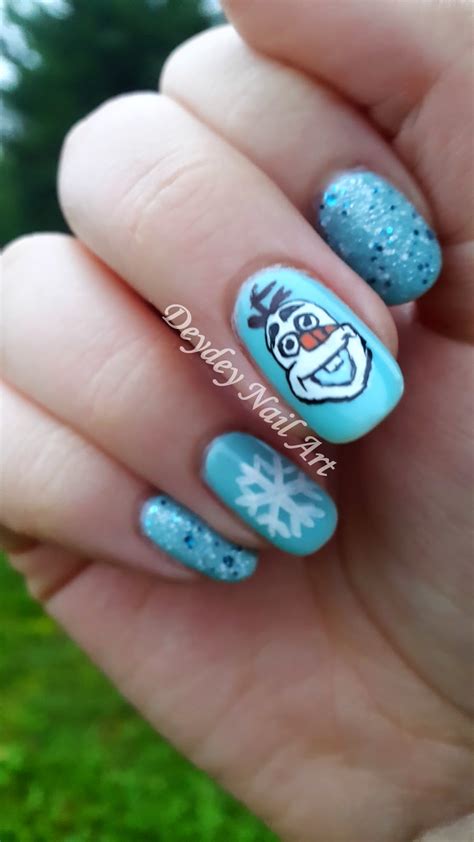 Deydey Nail Art Nail Art Reine Des Neiges Olaf