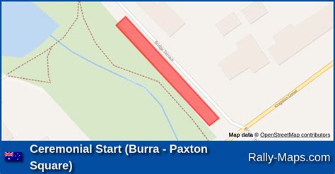 Ceremonial Start Burra Paxton Square Stage Map Rally Of The