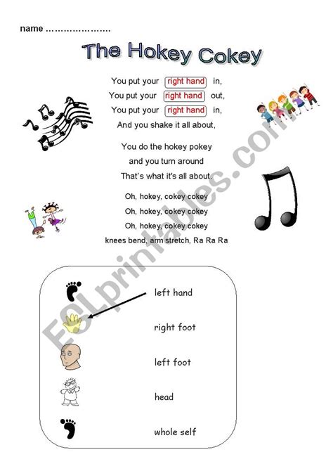 Hokey Pokey Printables